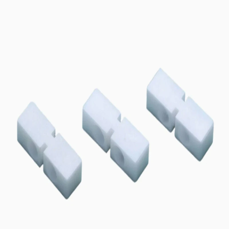 

Customized PTFE material CNC machined insulating isolation pad block electronic and electrical adaptation parts