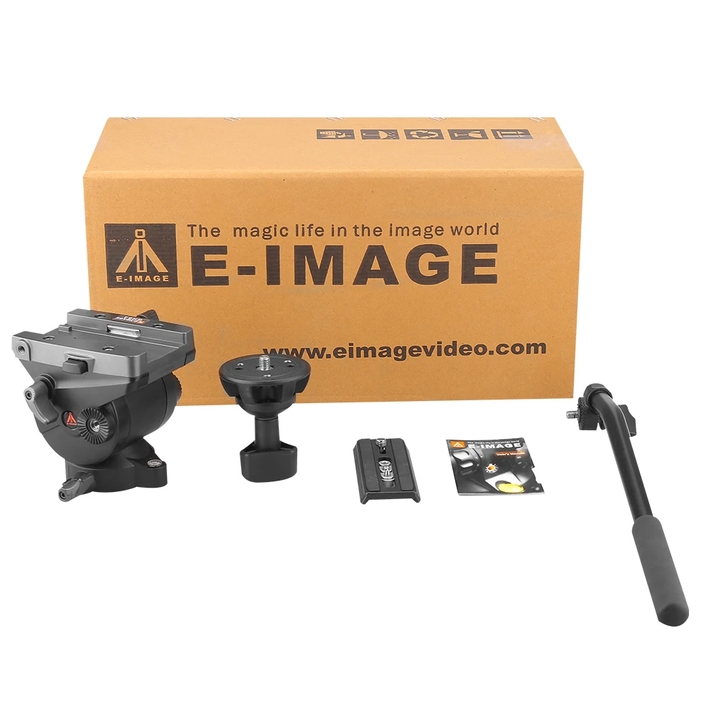 E-IMAGE GH04 New  75mm Dual-base Video Tripod Fluid head With Bowl Base