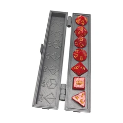 DND Set 7 Dice Rectangle Storage Box Organizer Holder Case
