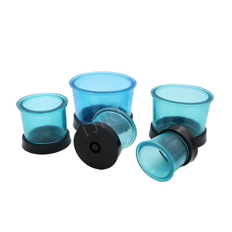 5pcs Dental Lab Round Casting Rings Formers with Base Acrylic Mixing Cup (Plastic)