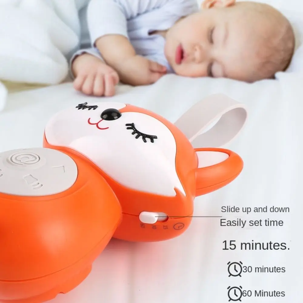 Máquina de ruído para bebês com desligamento cronometrado, com 5 músicas leves, coruja/koala, chupeta com ruído branco, portátil, máquina de som para dormir