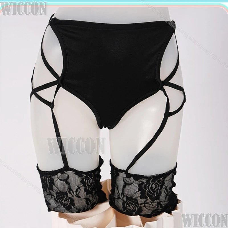 Azur Lane Cheshire Daily Dress Cosplay Costume Blue White Cat Ears Thigh High Stockings Lace Skirt Bow Tie Tail Navidad Carnaval view 5