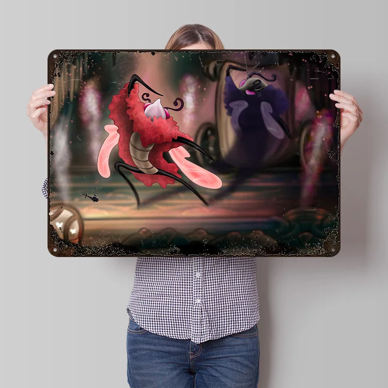 Trobbio’s Shadow Poster Customized Vintage Metal Signs Wall Art Retro Tin Plaque for Decor Room Decoration Gaming Custom Plate