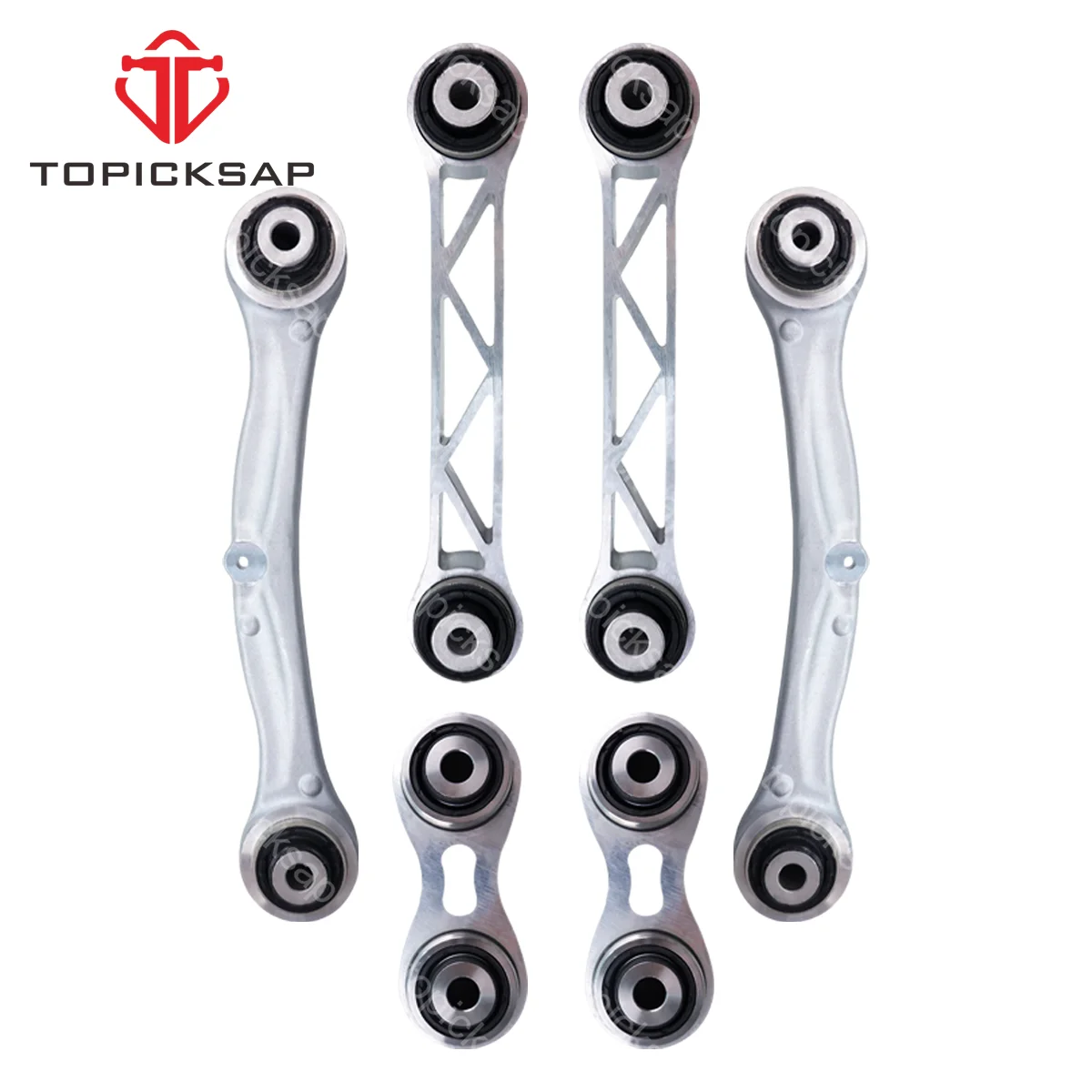 

TOPICKSAP 6pcs Suspension Rear Control Arm Kits for Tesla Model S Model X 2012 2013 2014 2015 - 6006840-00-B 1027421-00-E