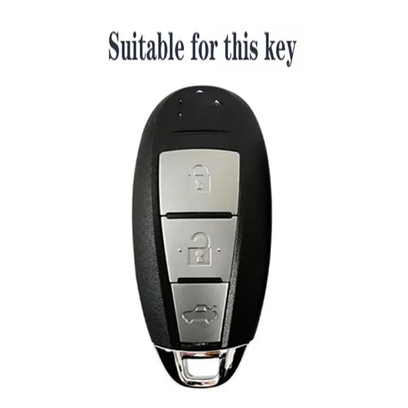 3 Button Silicone Car Key Case Bag Protector Keychain Cover for Suzuki Baleno Ertiga Ciaz Ignis Kizashi Swift SX4 S-cross Vitars