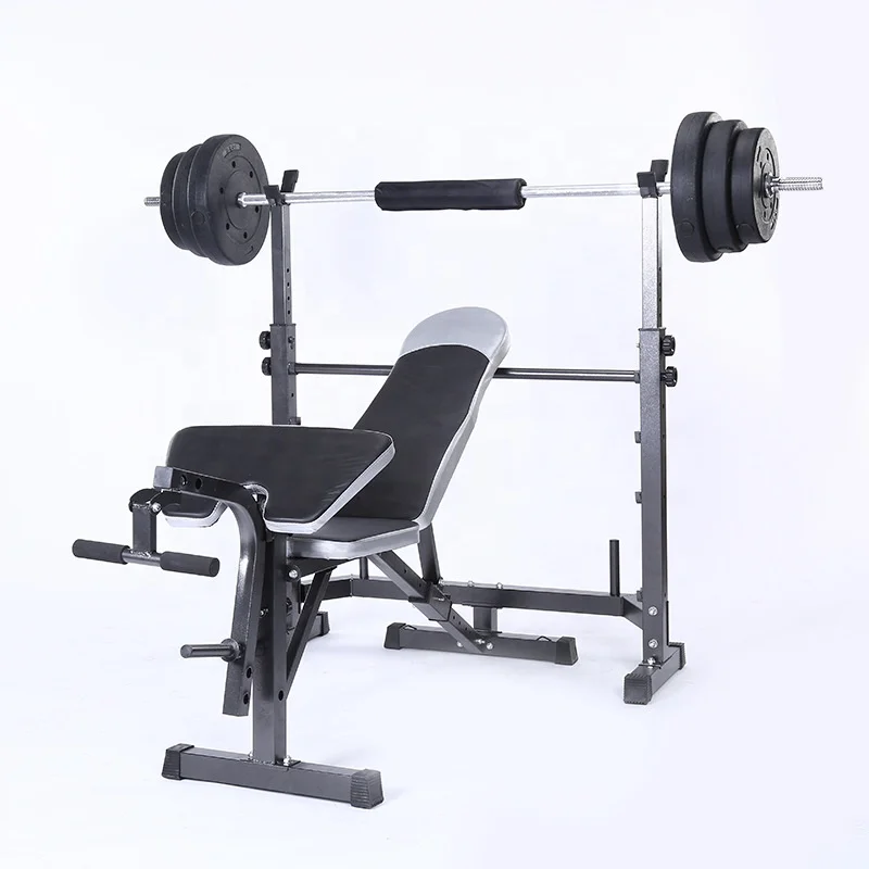 commercial home gym equipment weightlfting training bench press fitness exercise adjustable squat rack stand