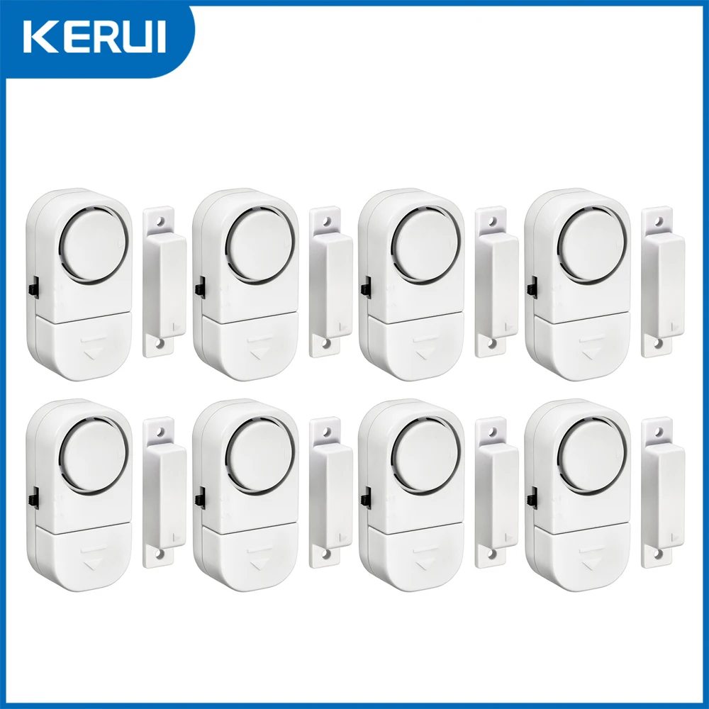 KERUI Door Window Sensor Independent Opening Magnetic Door Sensor 90db Wireless Security Alarm