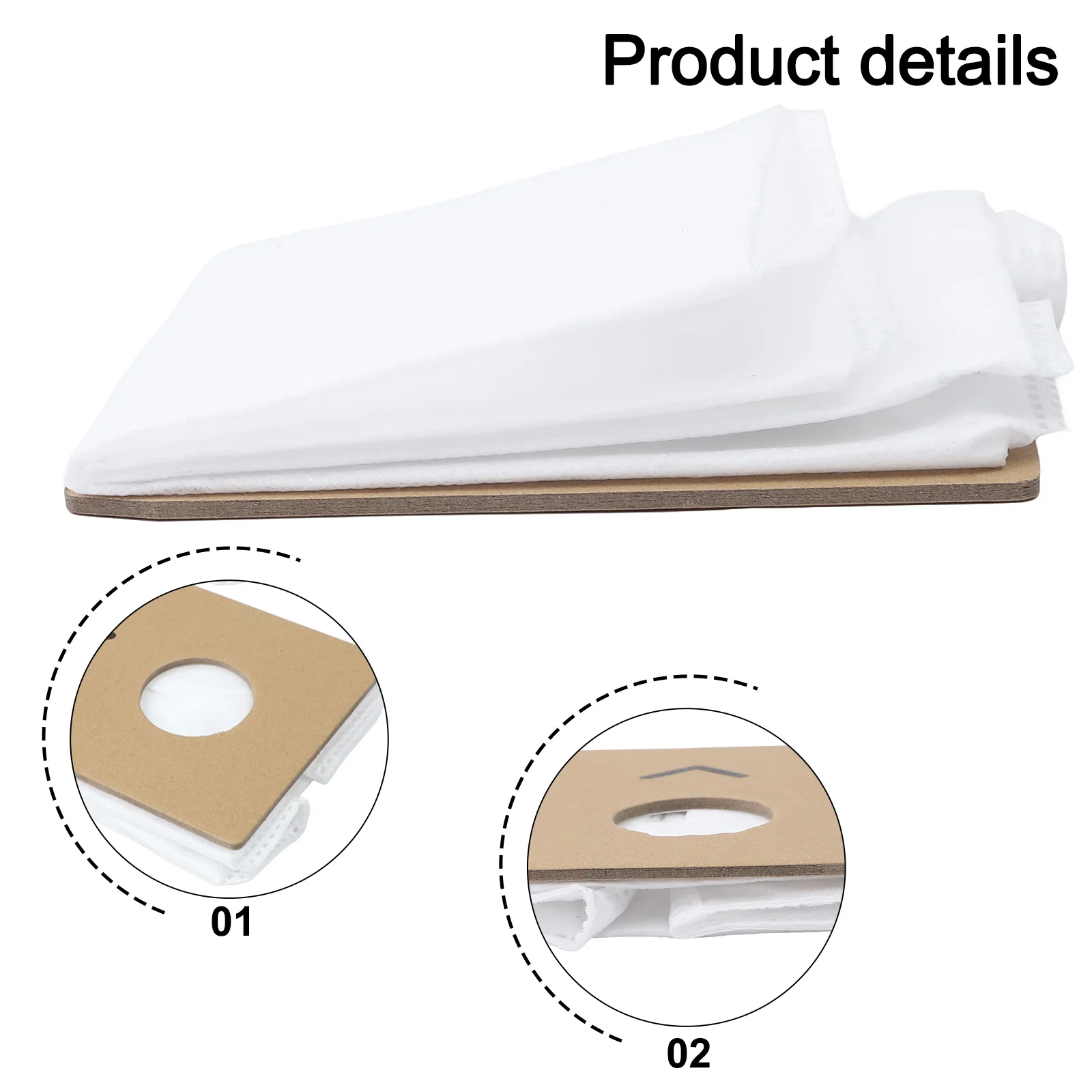 

10 Count Replacement Dust Bags for Prolux For Tritan Bagged Canister Vacuum Sturdy Construction for Reliable Performance