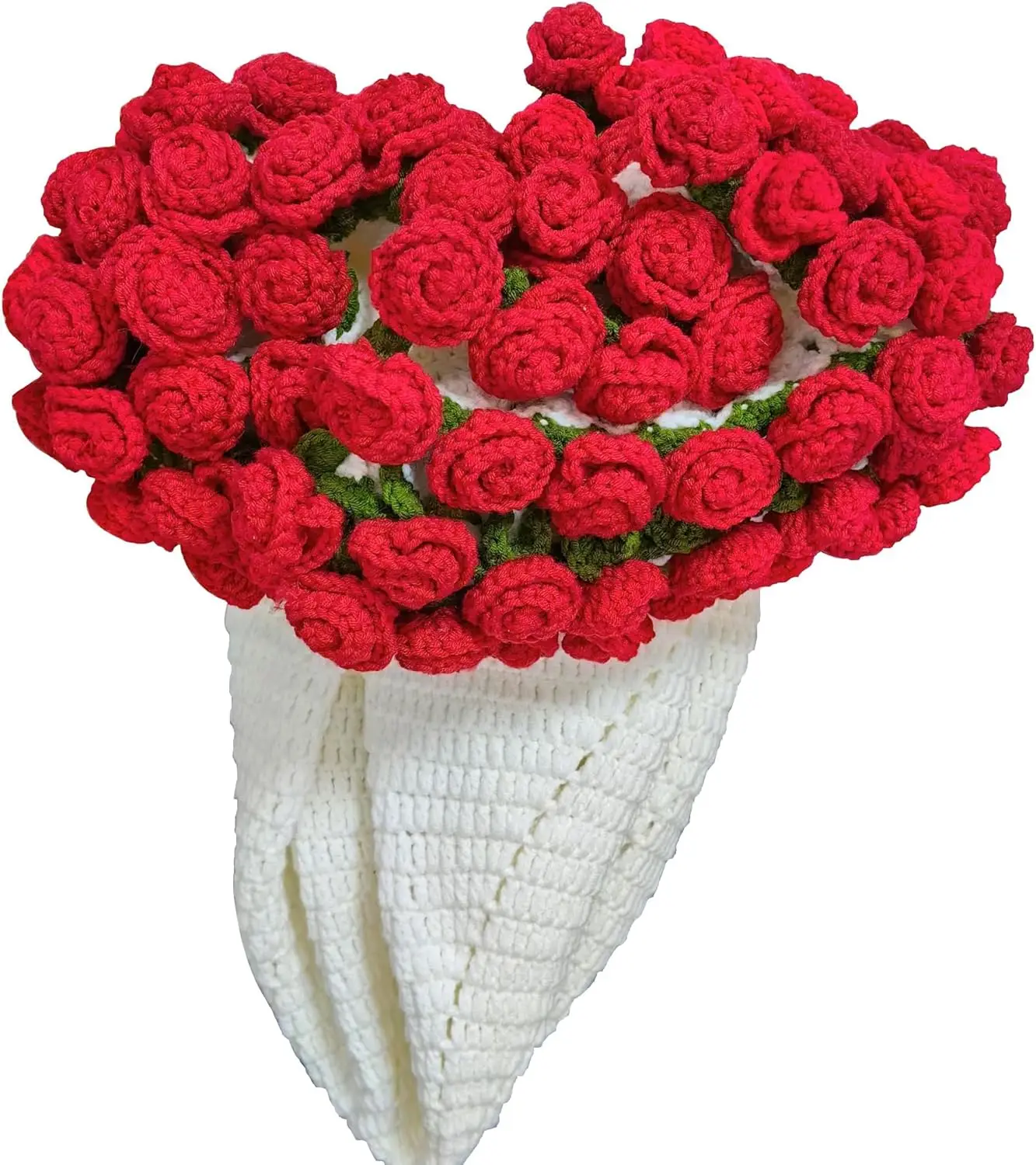 Couverture Bouquet de Fleurs, Couverture Bouquet Surprise, Couvertures Bouquet de Roses en Crochet Faites à la Main pour Anniversaire Décoration Maison