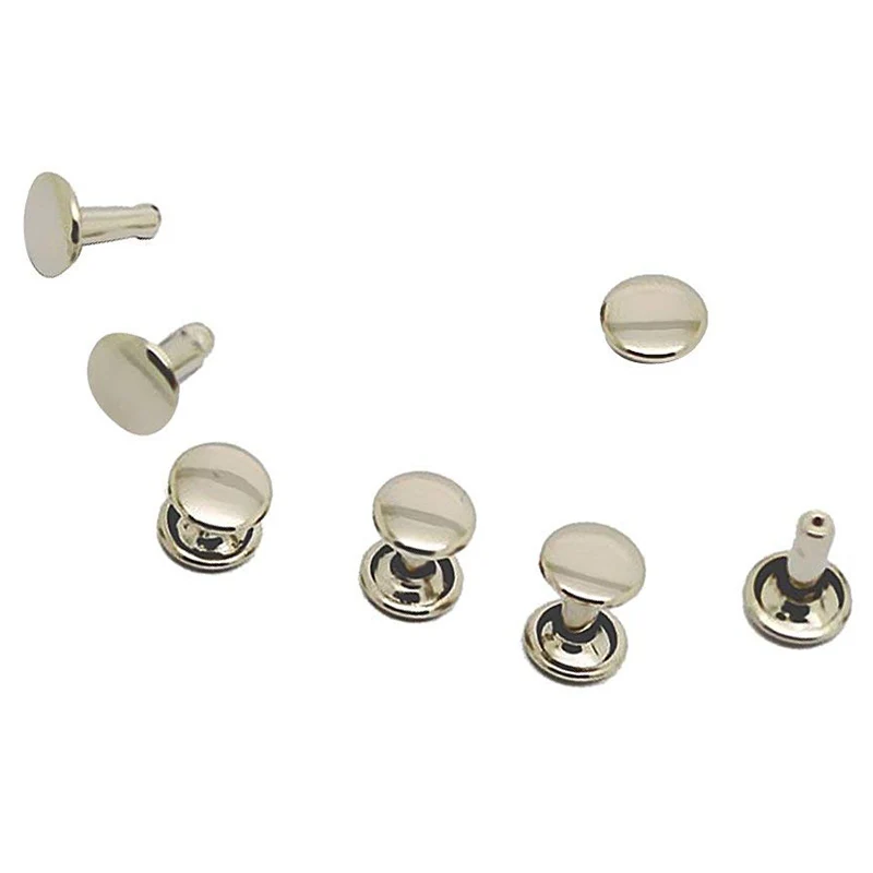 100Pcs DIY Rivet Rivet Rivet Metal Board - Silver