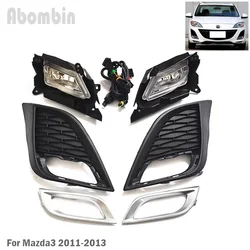 Front Bumper Fog Lamp Daytime Running Fog Light With Wiring Harness Kit For Mazda 3 Sedan 2010 11 12 13 14 15