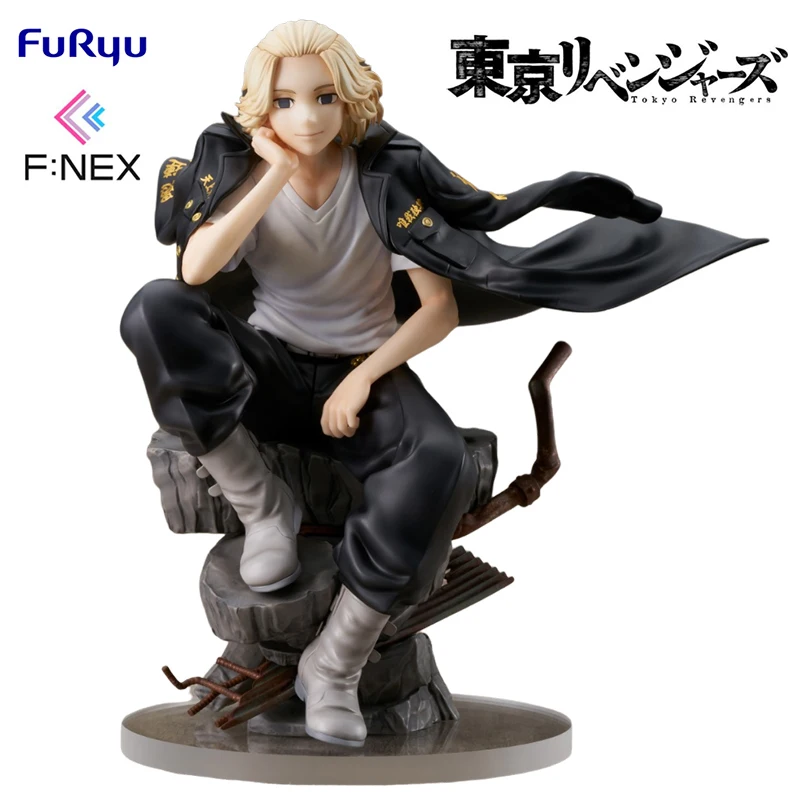 Original FuRyu F:NEX 1/7 Tokyo Revengers Manjiro Sano PVC 21CM Anime Action Figures Model Collection Ornament Toy