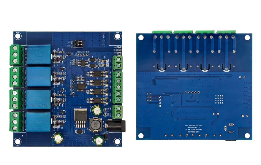 For modbus Remote Terminal Unit Switch Module with 4 Outputs and Dual RS485 UART Communication for Data Acquisition
