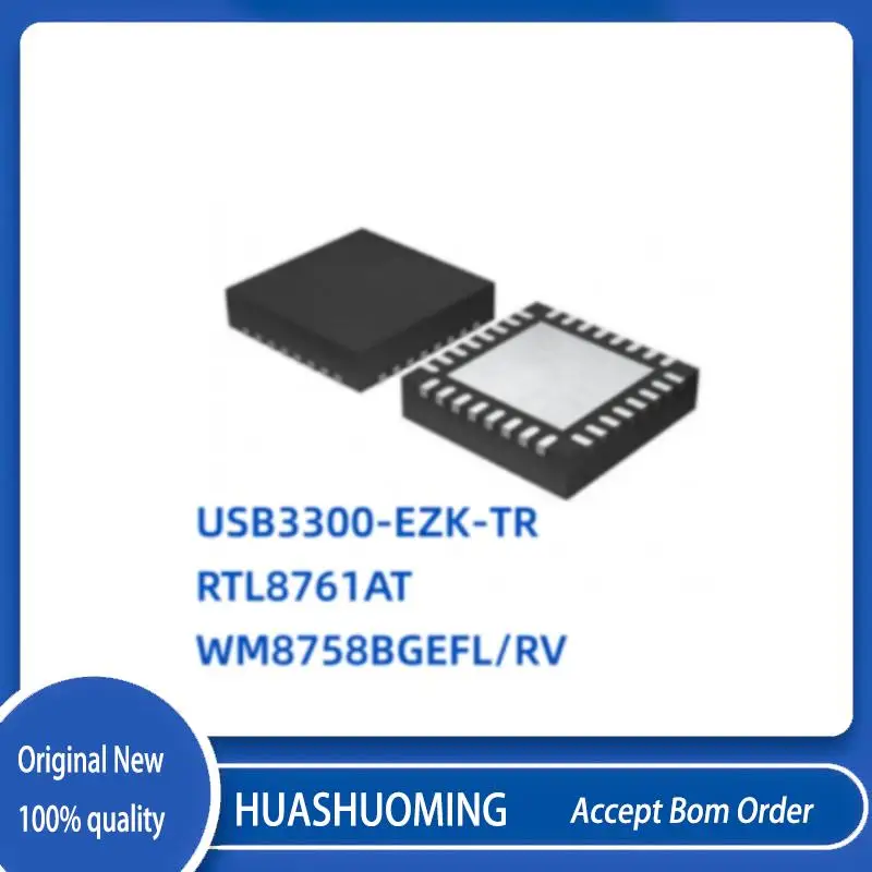 NEW 5Pcs/Lot  USB3300-EZK USB3300  USB3300-EZK-TR      RTL8761AT  8761AT  WM8758BG  WM8758BGEFL/RV   QFN32