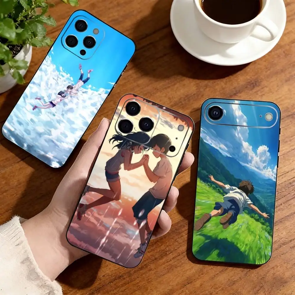 

Weathering With You Phone Case For iPhone17,16,15,14,13,12,11 Plus,Pro Others Soft Black Cover