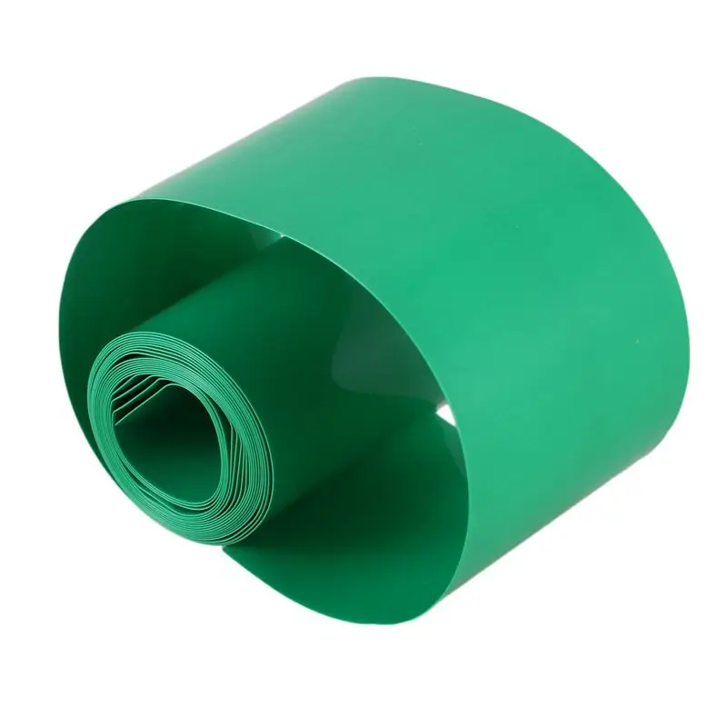 PZHI-4X 2M 50Mm Dark Green PVC Heat Shrink Tubing Wrap For 2 X 18650 Battery