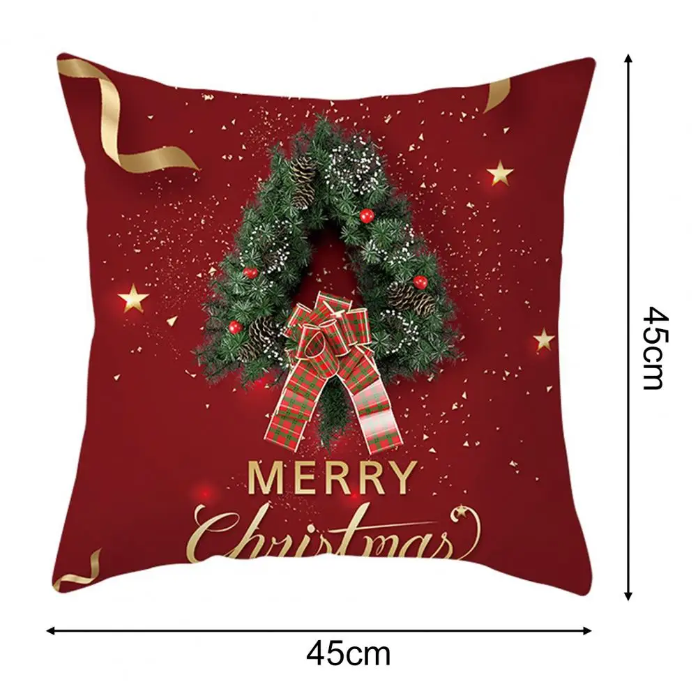 Funda de cojín de Navidad, útil, de fácil inserción, para sala de estar