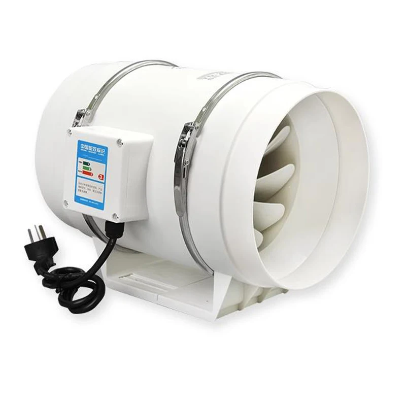 Bathroom Kitchen Household Mixed Flow In-line Duct Fan for Hydroponic Ventilation Silent Extractor Fan