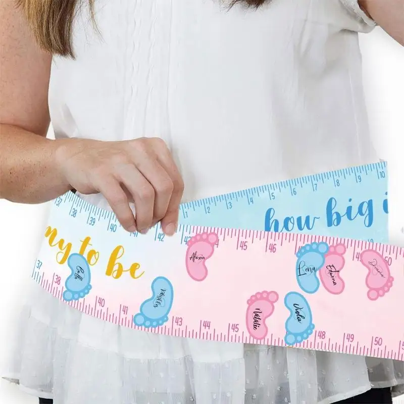 R1WB Bụng của mẹ bao gồm Belly Boong của Mommy như thế nào và 12 nhãn dán dấu chân Trò chơi giới tính cho bé