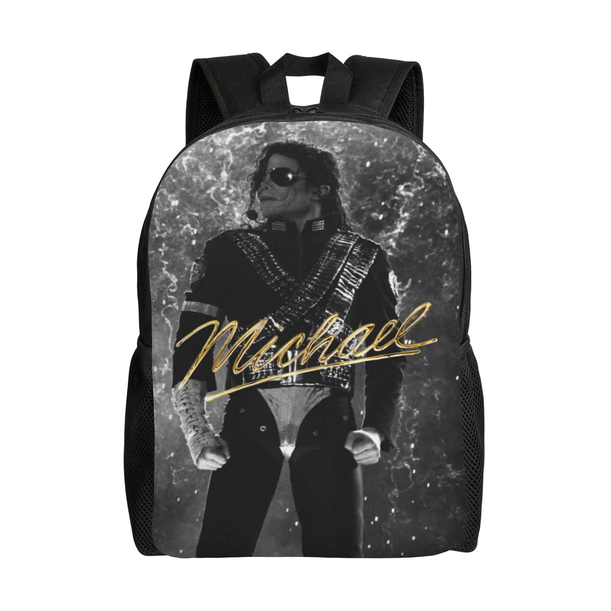 Michaels Jacksons MJ Classical Backpack Outdoor High School Work  Daypack for Men Women Laptop Computer Canvas Bags