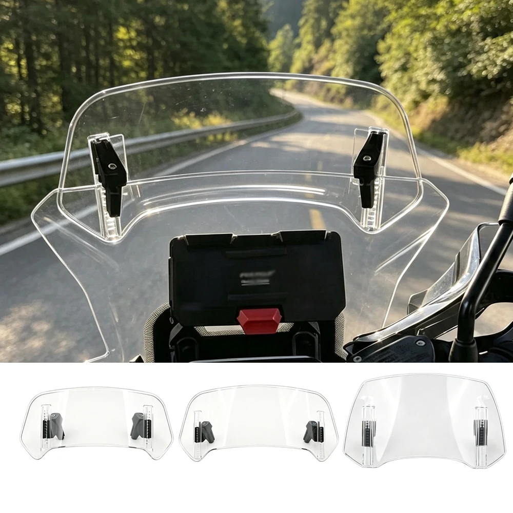 Universelle Motorrad-Windschutzscheibenverlängerung, verstellbarer Spoiler-Deflektor, passend für ZONTES 368G 368K 368M 368E 703F 703T 350T 310T