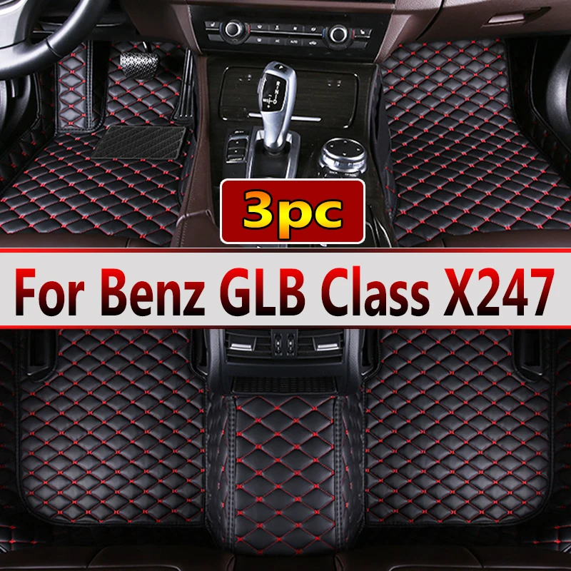 

Car Floor Mats For Mercedes Benz GLB Class X247 Five Seats 2019 2020 2021 2022 Custom Auto Foot Pads Carpet Accessories