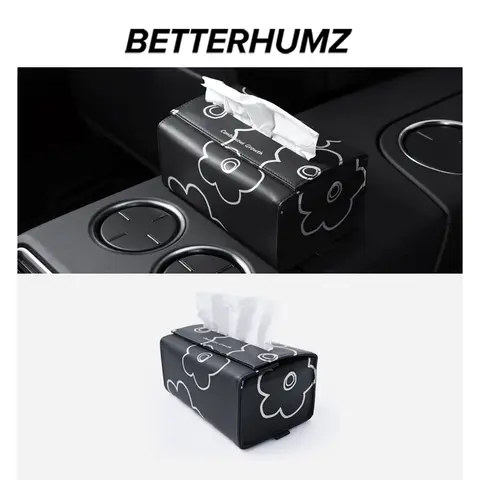 Betterhumz For Subaru BRZ/Toyota GR86 GT86 WRX Microfiber Leather  Auto Tissue Box Paper Storage Holder Car Interior Accessories