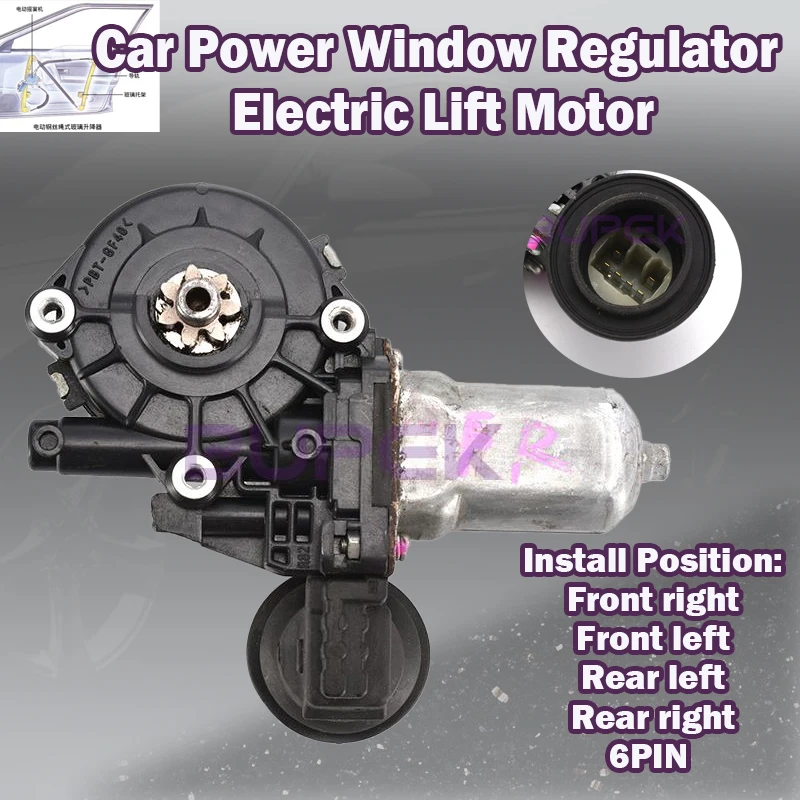 

Car Power Window Regulator Electric Lift Motor For Toyota Land Cruiser LC120/Prado 2700 4000 universal galsses actuator repair