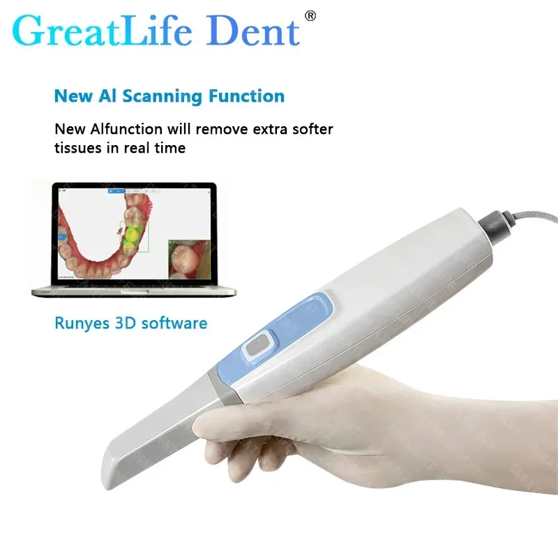 GreatLife 3D Intraoral Scanner Dental Digital 3D Imaging Intraoral Scanner Orthodontic Treatment Digital Impression Intra oral