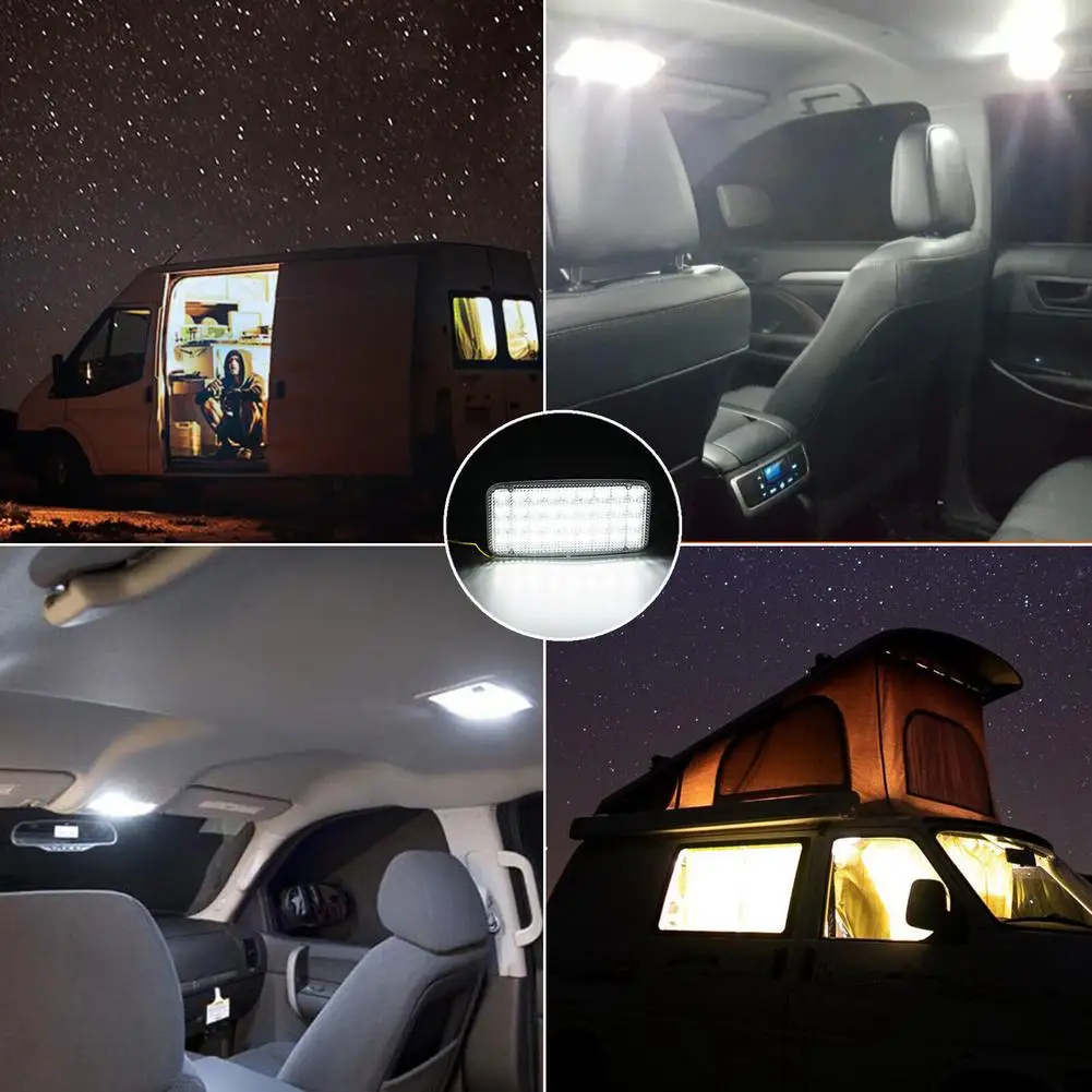 Car Interior Dome Light Indoor Roof Ceiling Lamp 36led Universal Trunk Reading Light Replacement Parts Night Bulb 12V Universal