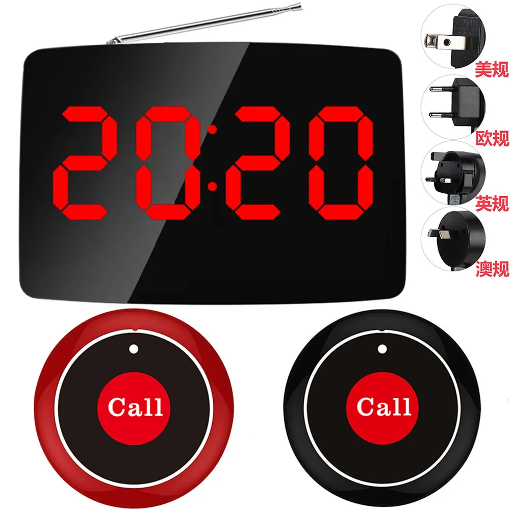 

Wireless Pager Thin Bell Coffee Shop Restaurant Call Bell Hotel Banking Service Button