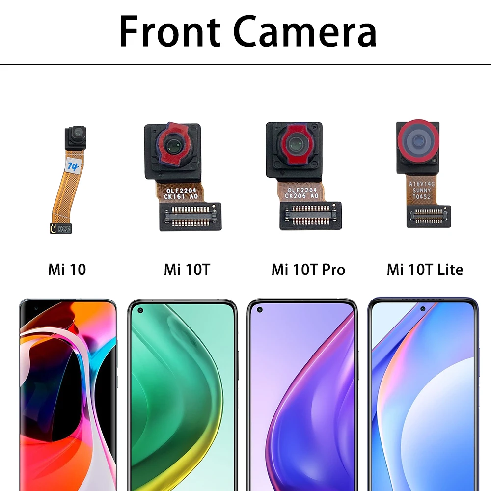 For Xiaomi Mi 10T 10 Lite 10T 11T Pro Mi 11 Ultra Mi 12 Note 10 Front Small Facing Camera Module Flex Cable Part