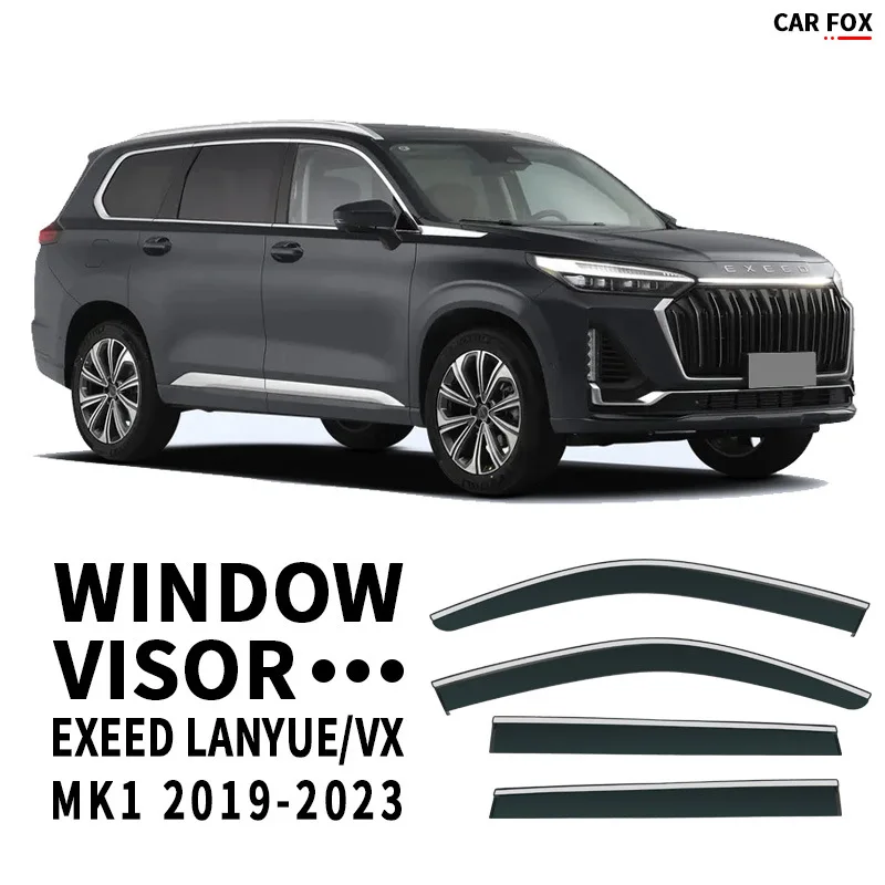 

For Chery Exeed Lanyue VX Car Window Visor Awning Shelters Windshield Side Window Rain Sun Shade Auto Accessories Car Styling