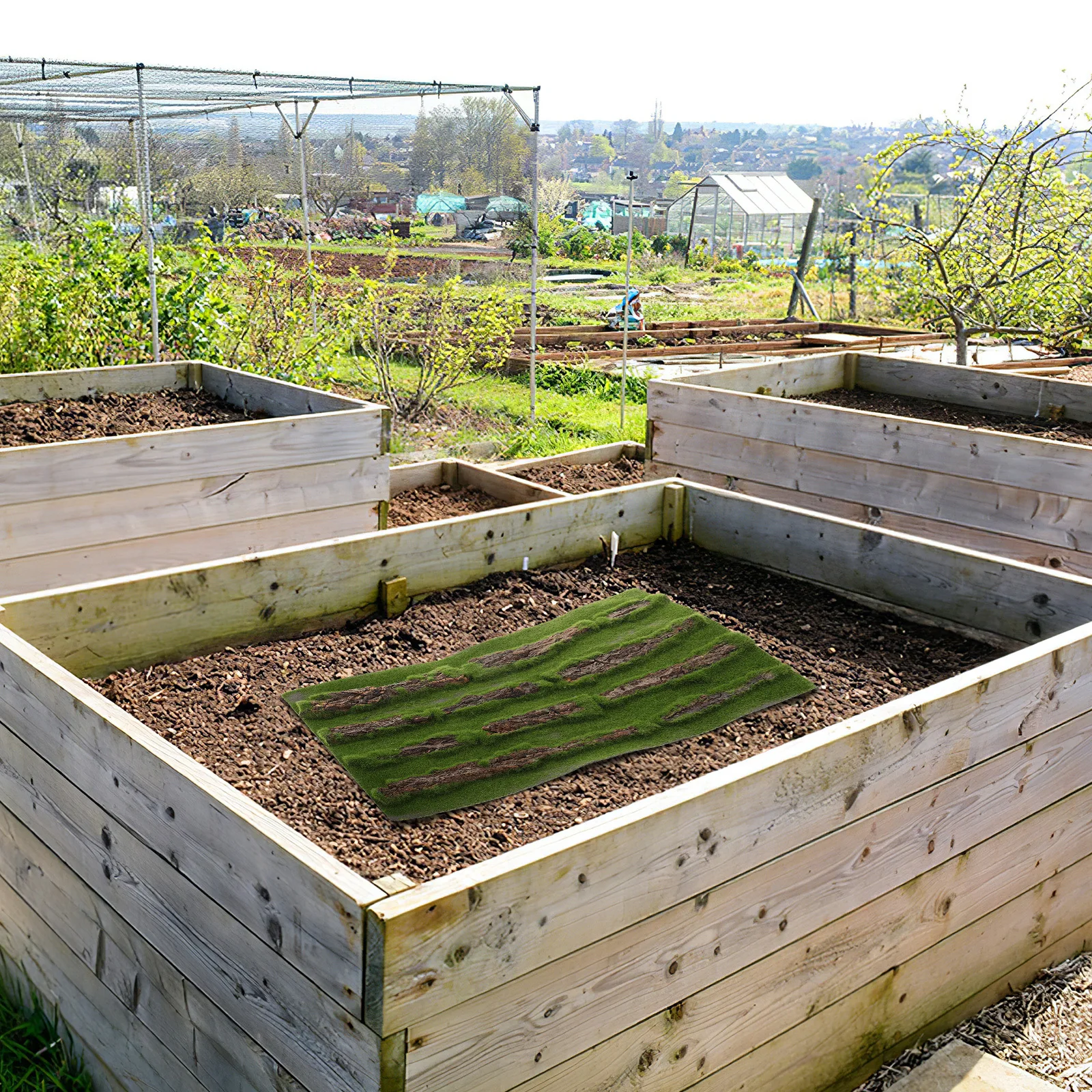 

Turtle Basking Mat Waterproof Reptile Ramp For Aquarium Outdoor Garden, Simulation Grass Pet Turtle Accessory, Artificial Turf