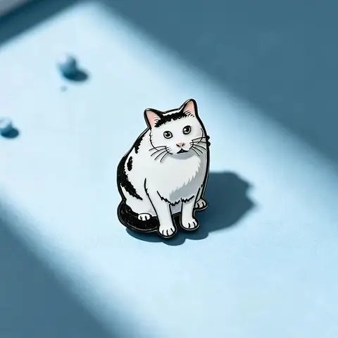Cow Cat Meme Enamel Brooch Pin Fashion Decorative Brooches Ornaments Lapel Bag Badges Jewelry Gifts