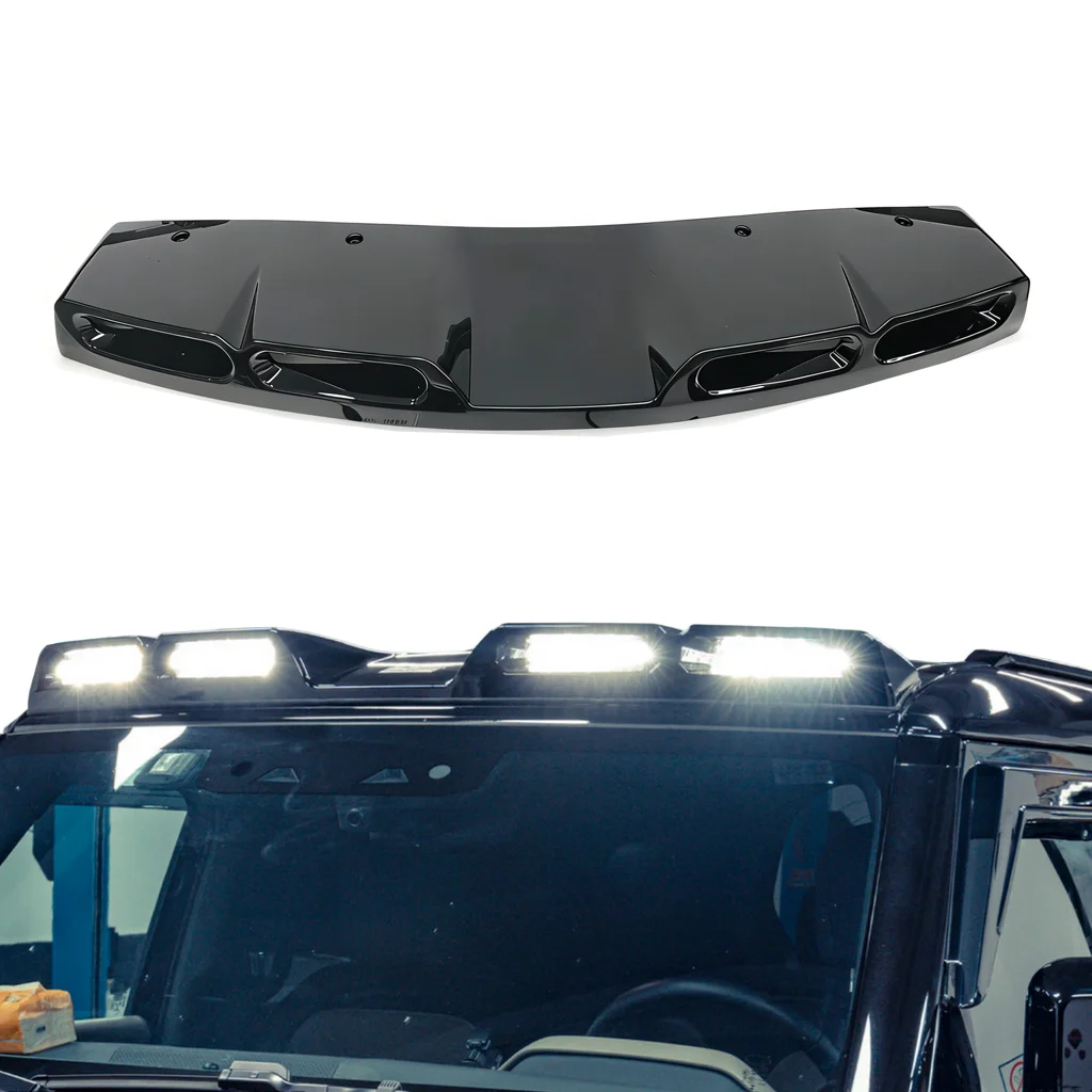 LED Roof Light Glossy Black ABS Material With Off/On or Flashing Light Controller