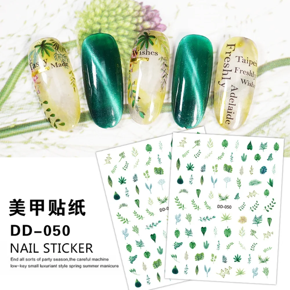 

Customization Brand Logo Random 50/100/200/300/400 Nail Stickers Women DIY Self-adhesive Nail Art Stickers Decoration Decals
