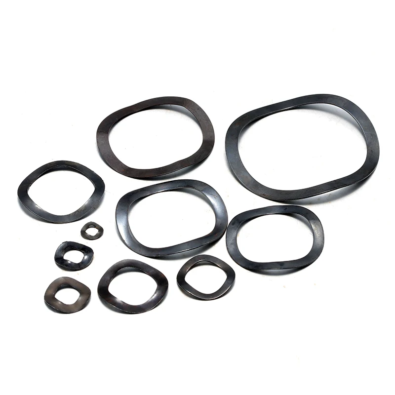 5-50pcs Three Wave Crest Wave Washers Wave Type Gasket Spring Washer M3 M4 M5 M6 M8 M10 M12 M14 M16 M19 M21 M24 M27-M118