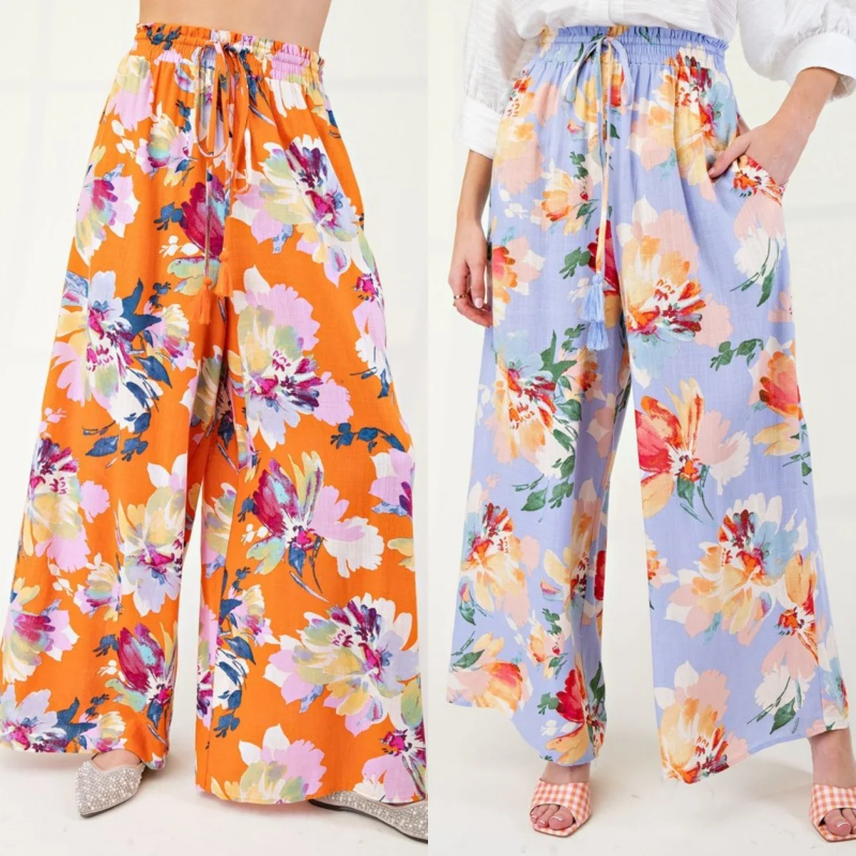 

Женские брюки с эластичной резинкой на талии и принтом, повседневные прямые брюки, женские модные широкие брюки с принтом, прямые брюки