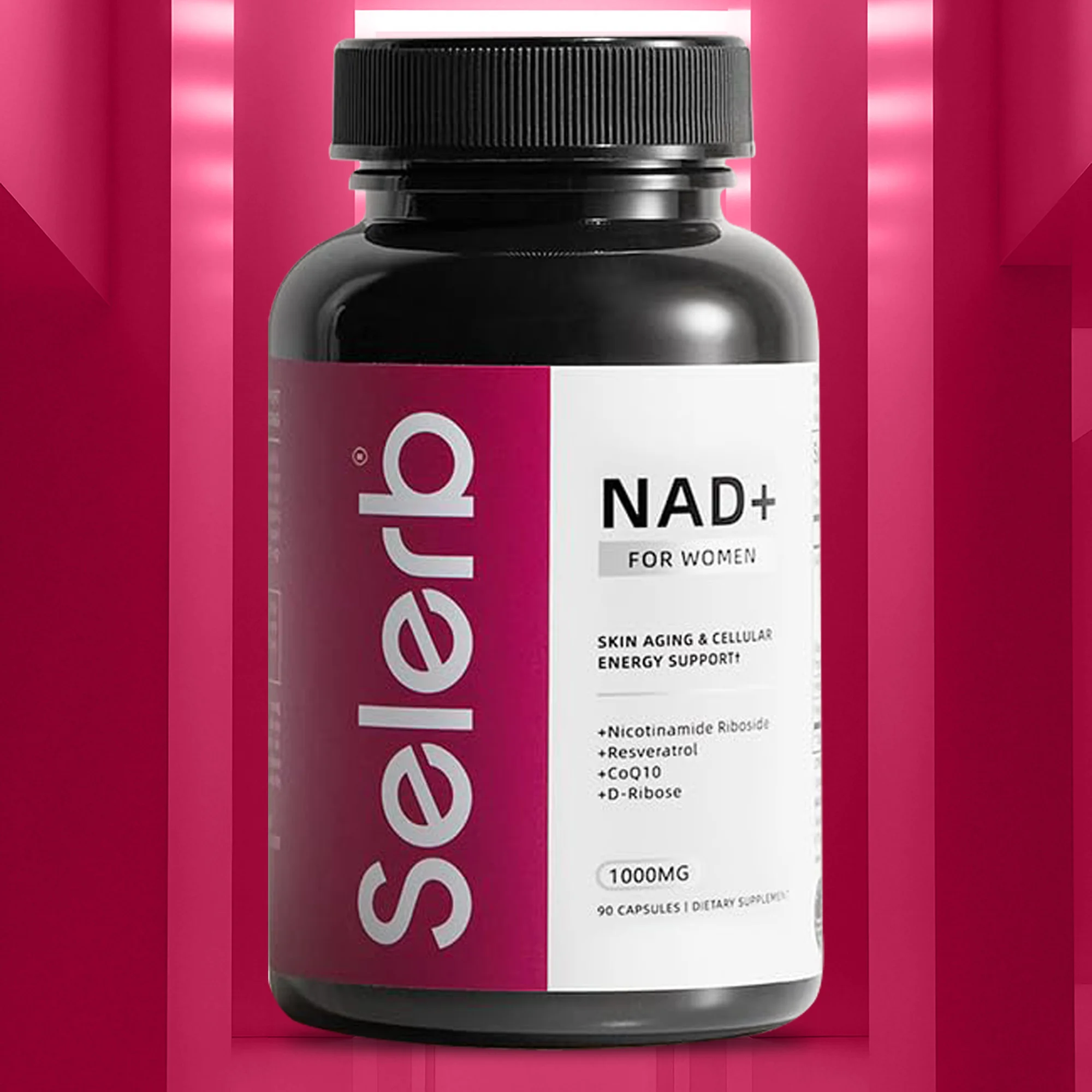 NAD+ Resveratrol Capsules for Cellular Repair Support Antioxidant Protection Boosts Energy Levels Promotes Healthy Aging Non-GMO