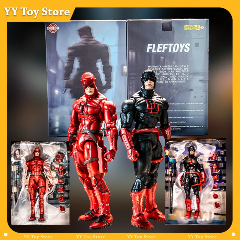 

Flef Toys Daredevil Action Figure Daredevil Murdock Red Shadowland Reborn Figures Devil Defenders Matt Murdock Collection Toys