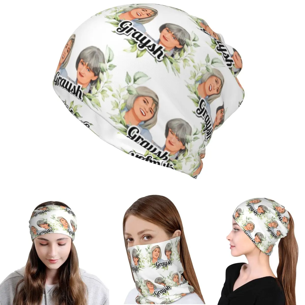 

Prue And Trude Bandana Neck Cover Mask Scarf Multifunction Cycling Scarf Beanies Hat for Men Women Adult Breathable