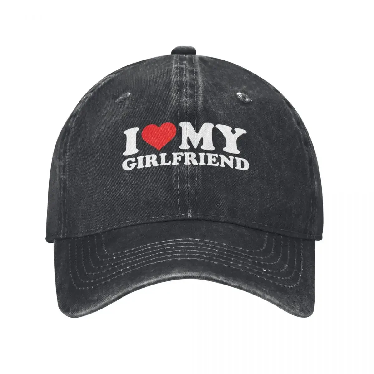 

I Love My Girlfriend Baseball Cap Sunscreen Anime Hat Hood Trucker Hats For Men Women's