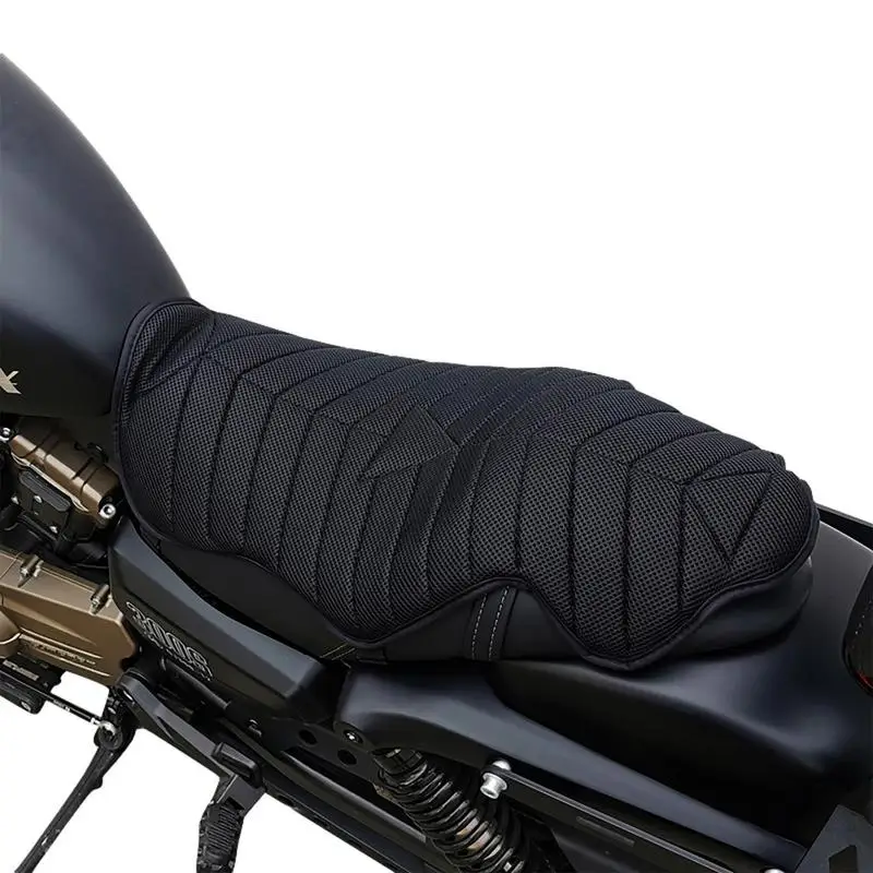 Motorcycle Seat Cushion Sunscreen Motorcycle Air Seat Pad Waterproof Breathable Double Seat Cushion For Riding Accessories