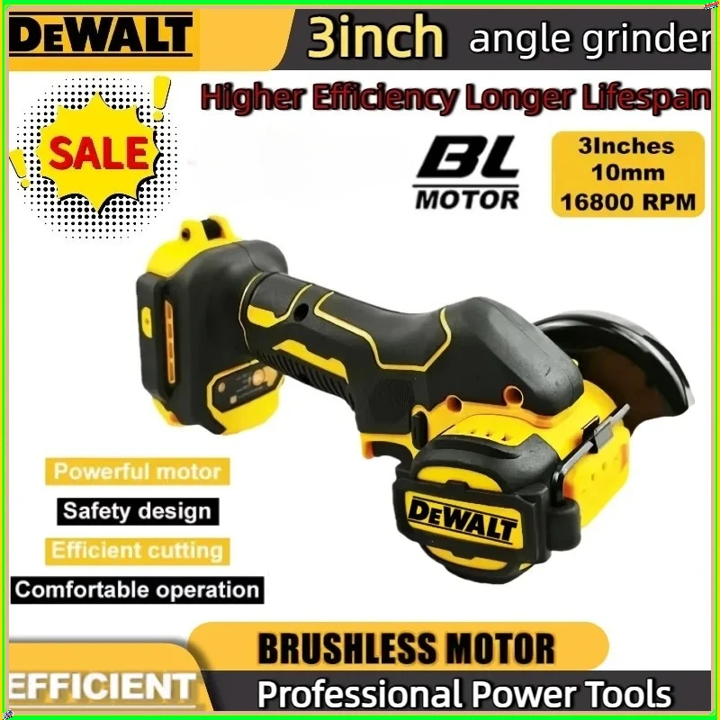 

DEWALT Cordless Angle Grinder 3 Inch Mini Polishing Grinding Machine Electric Cutting Power Tools For 20V 18V Battery