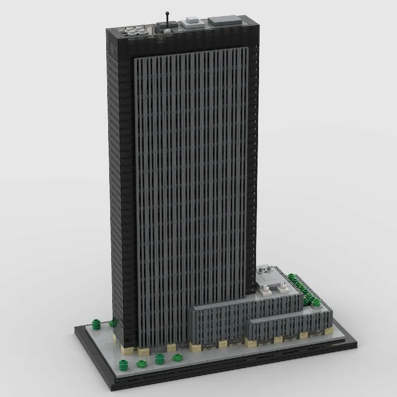 Moc 펜실베니아 광장 도시 건물, 크리 에이 티브 조립 빌딩 블록 장난감 모델, 어린이 생일 선물 1323pcs