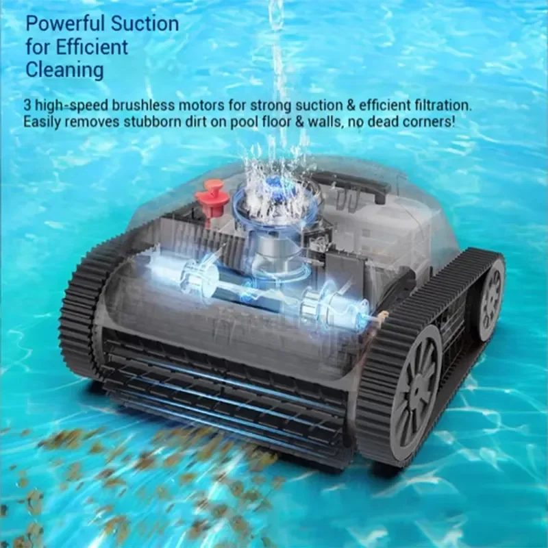 User-Friendly Crawler Pool Cleaning Robot for Home Pool Maintenance