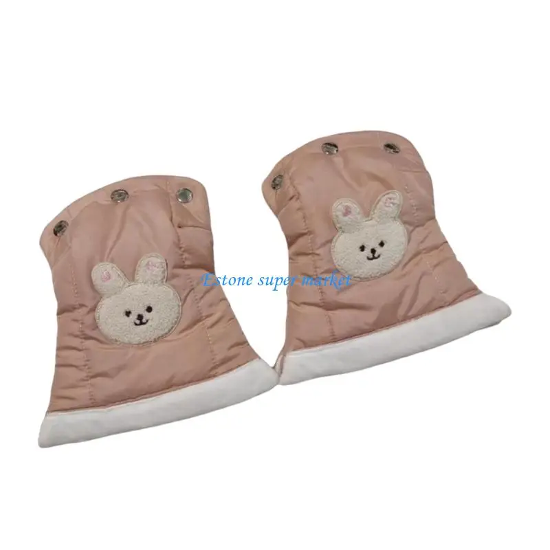 

090B Polyester Children's Gloves Warm Mittens for Strollers Use Easy Installation Removal and Parent Friendly Convenience