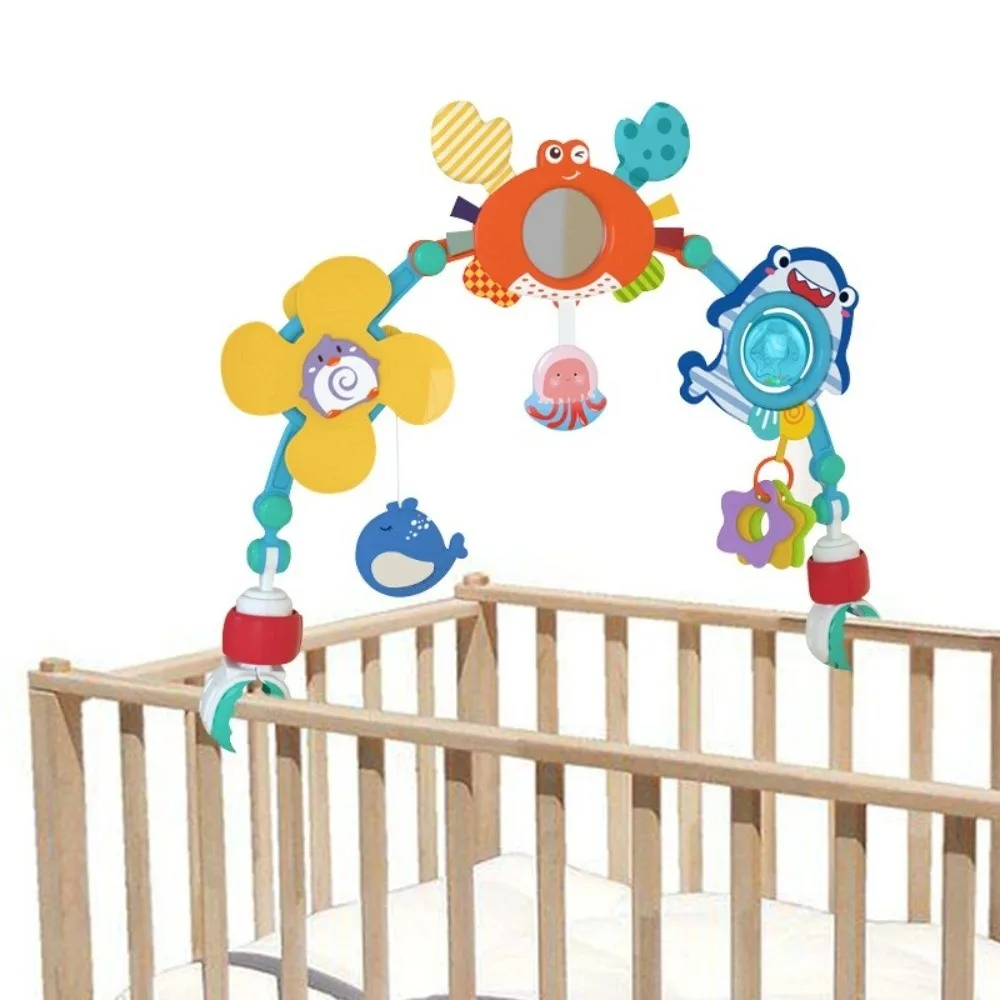Hohe Qualität Bunte Bettglocke Spielzeug Bogen Krippe Faltbare Baby Krippe Glocke Mehrzweck Bett Clip Hängen Spielzeug