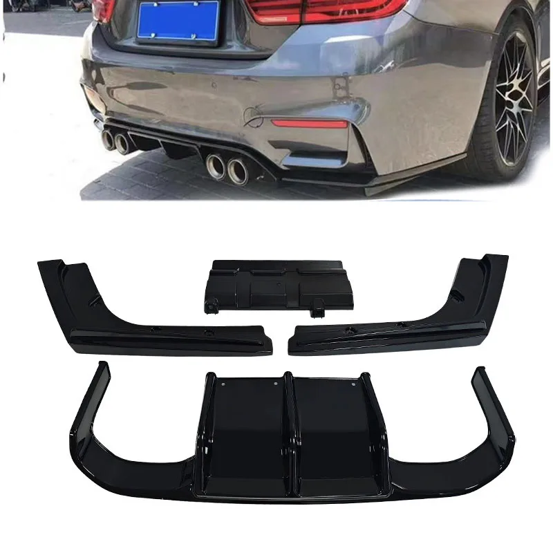 

Suitable For 2013-2018 Bmw 3 Series F30 Modified M3 Rear Lip V-style Made Of Abs Material Accessories